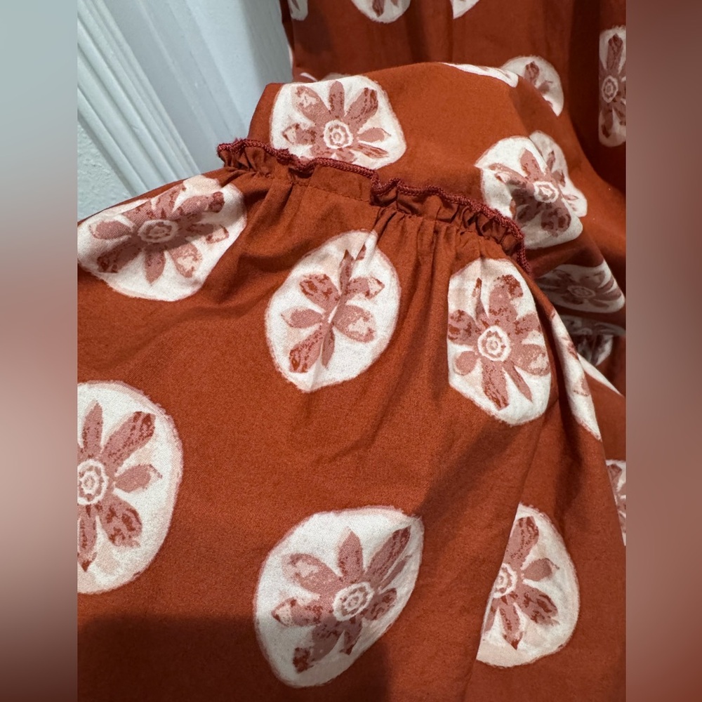 Free People Orange and White Maxi Dress - Picture 4 of 4